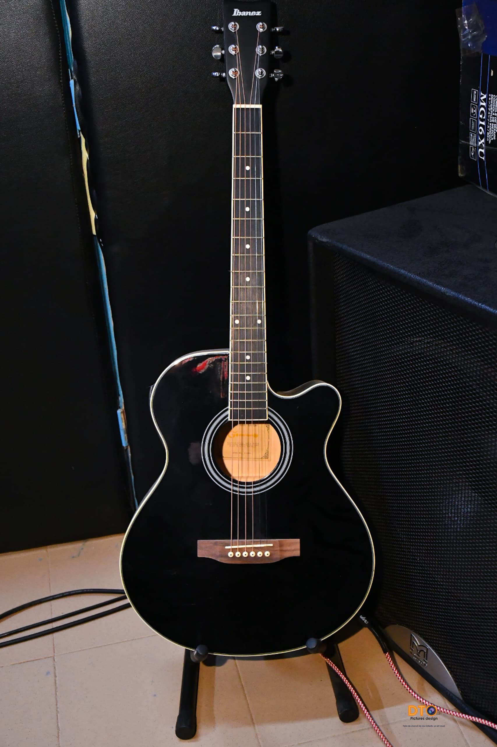Guitare, salle de répétition